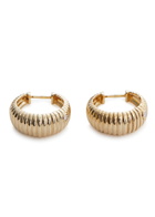 Yvonne Leon Paires De Creoles Berlingot 9kt Gold Hoop Earrings - One Size
