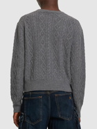 RABANNE Wool & Cashmere Knit Sweater with crystals
