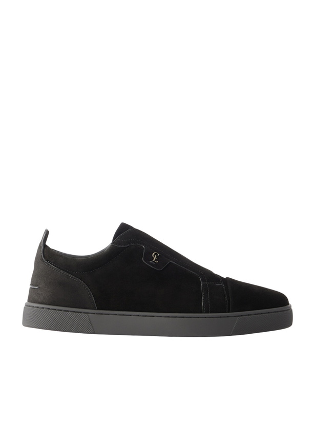 Photo: Christian Louboutin - St Louis Suede Sneakers - Black