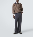Miu Miu Striped virgin wool polo sweater