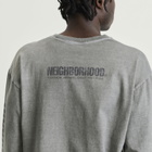 Neighborhood Men's LS-3 Pigment Dyed Long Sleeve T-Shirt in Gray