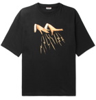 Lanvin - Oversized Printed Cotton-Jersey T-Shirt - Men - Black