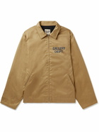 Gallery Dept. - Montecito Logo-Print Cotton-Gabardine Overshirt - Brown