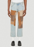 Patchwork Jeans in Blue