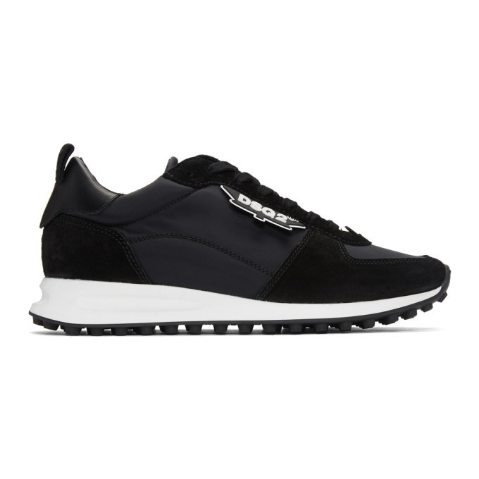 Photo: Dsquared2 Black New Runner Hiking Sneakers