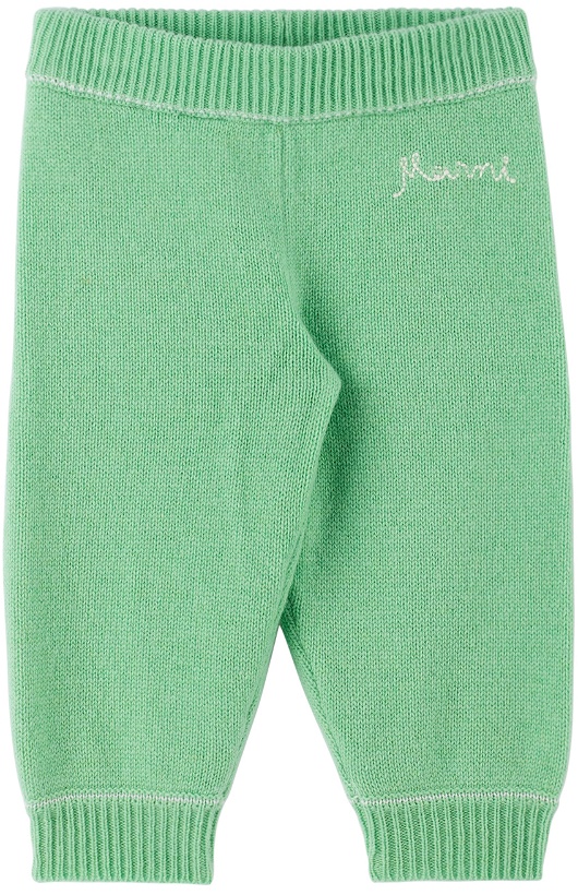 Photo: Marni Baby Green Logo Lounge Pants