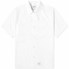WTAPS Men's 04 Confusion Short Sleeve Back Print Shirt in White