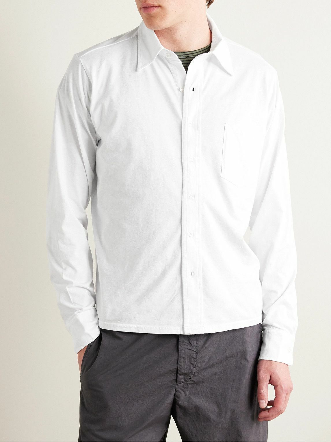 Aspesi - Cotton-Jersey Shirt - White