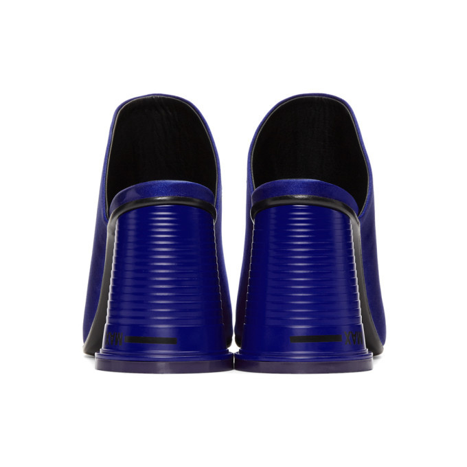 MM6 Maison Martin Margiela Blue Satin Cup To Go Sandals MM6 Maison