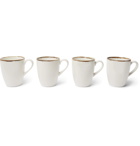 Soho Home - Set of 4 Sola Stoneware Mugs - White