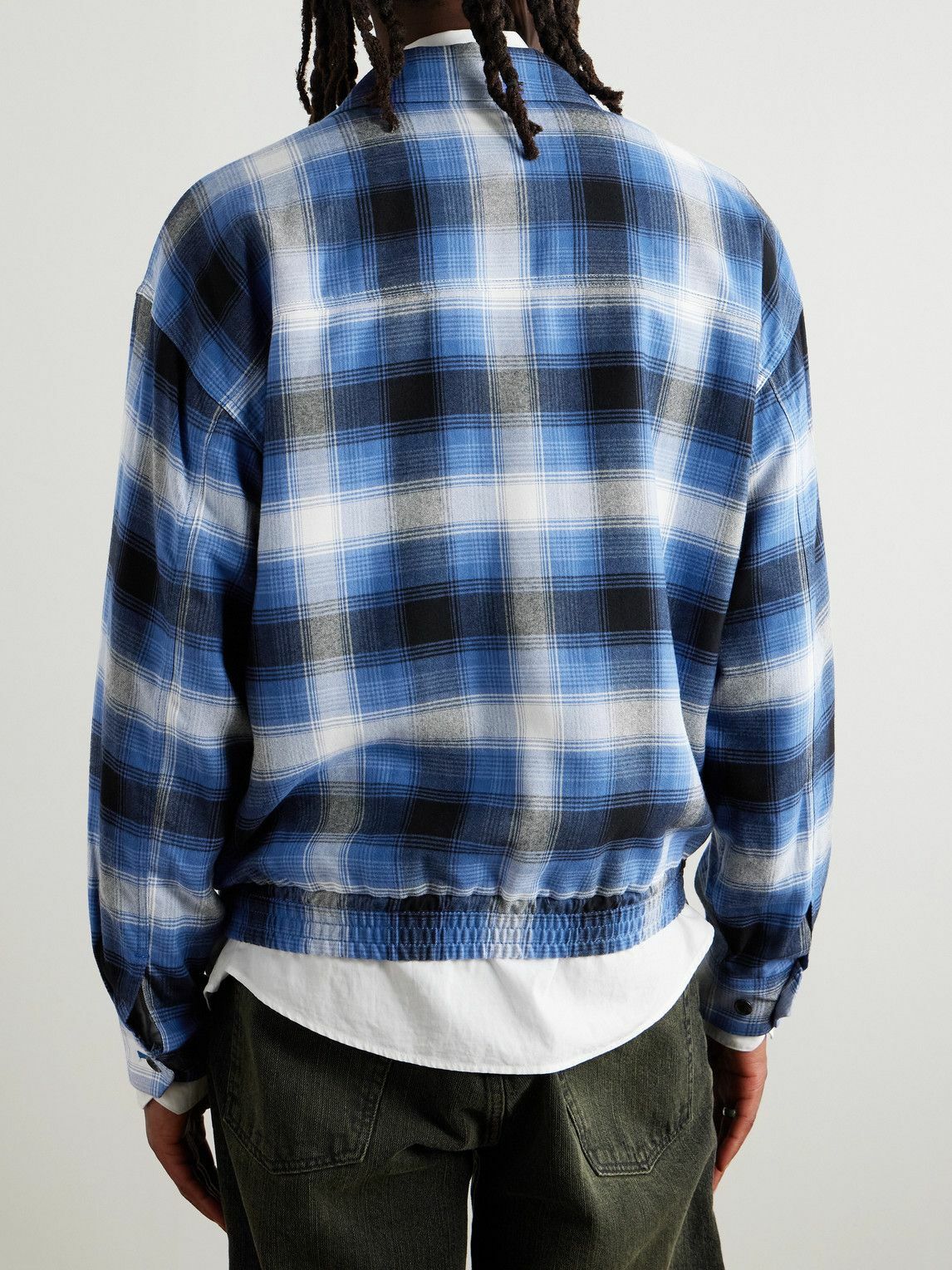 Wacko Maria - Checked Oxford Shirt Jacket - Blue