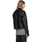 Rick Owens Black Tower Alice Leather Jacket