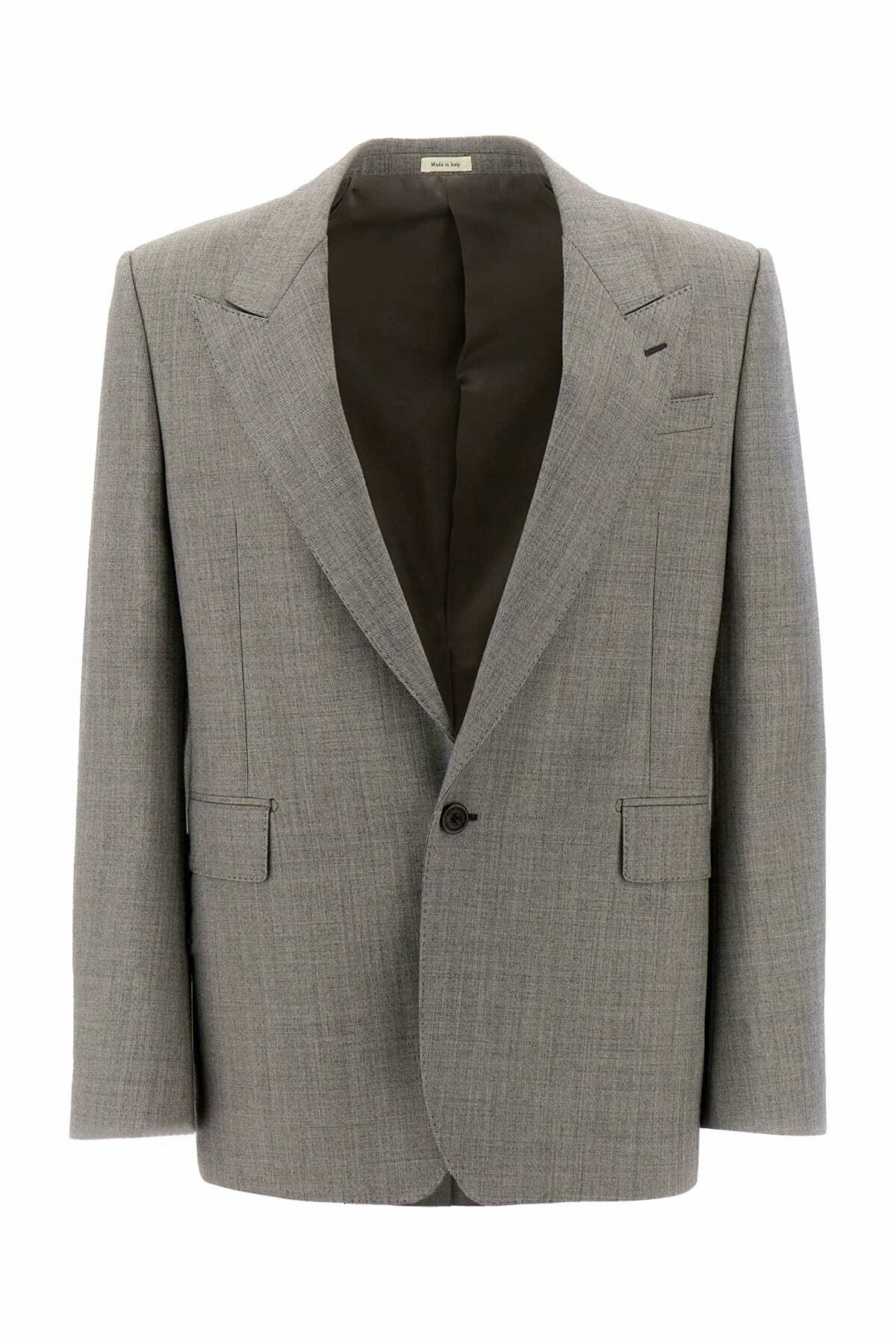 VIP【関税送料無料】希少 ALEXANDER MCQUEEN GREY WOOL BLAZER ll09503_alexander_mcqueen_grey