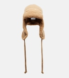 Miu Miu Shearling-trimmed wool and cashmere hat