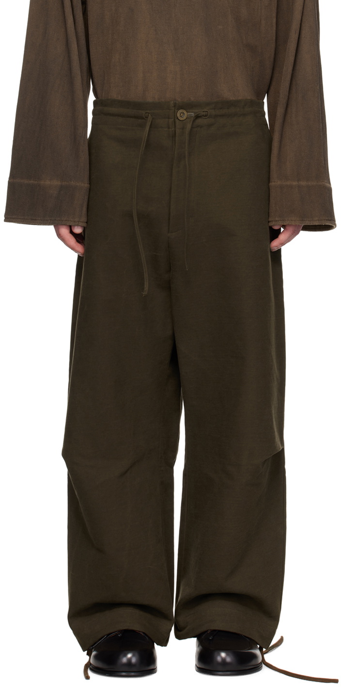 Aviva Jifei Xue Khaki Parachute Trousers