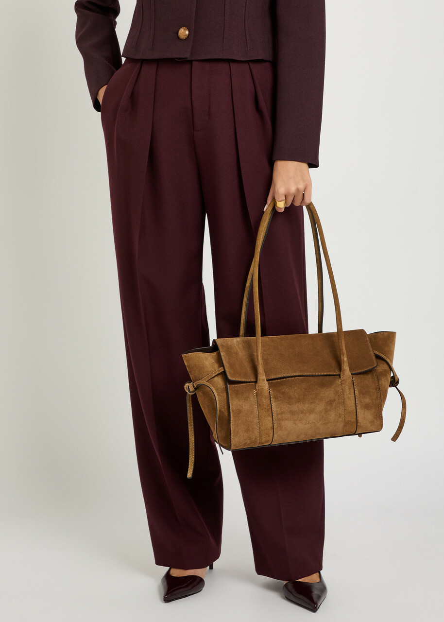 Mulberry Small Soft Bayswater Suede Shoulder bag - Sand - One Size