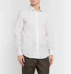 Richard James - Slim-Fit Cotton and Linen-Blend Shirt - White