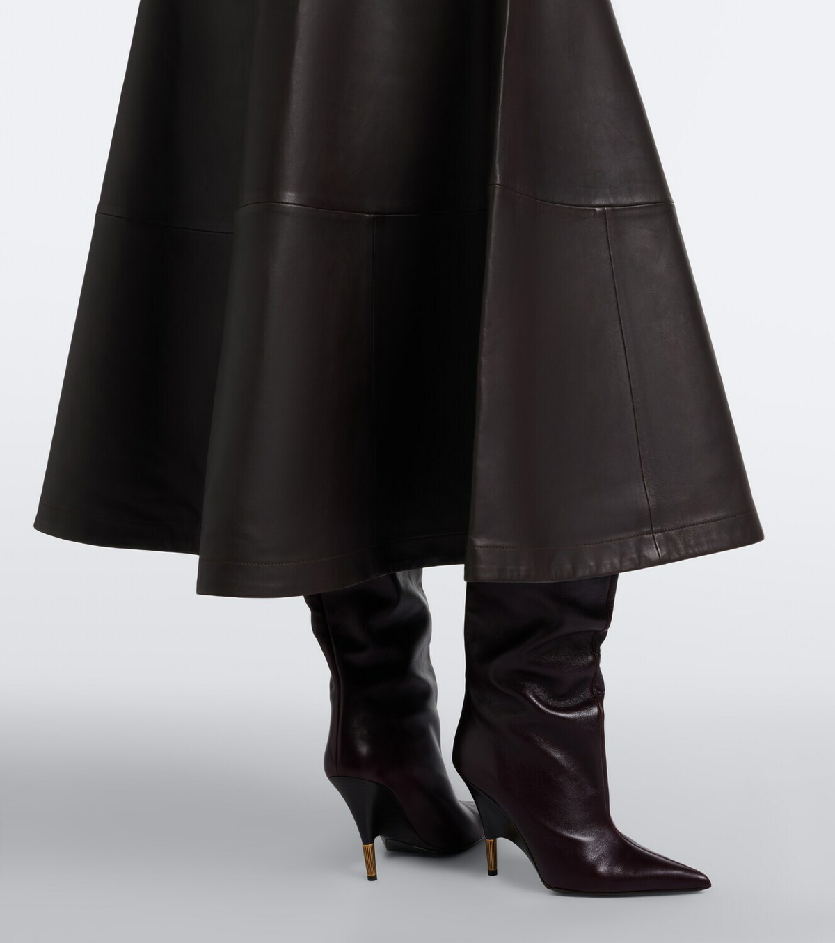 Altuzarra Varda leather midi skirt