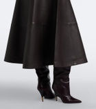 Altuzarra Varda leather midi skirt