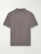 Thom Sweeney - Linen-Blend T-Shirt - Brown