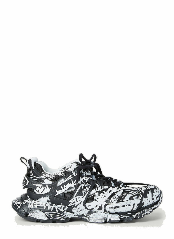 Photo: Balenciaga - Graffiti Track Sneakers in Black