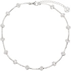 YVMIN Silver Curved Short Tube Necklace