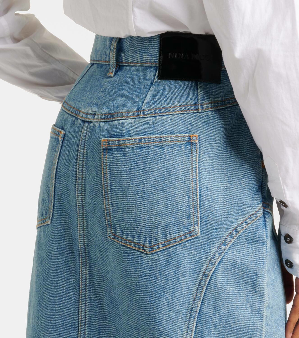 スカート NINA RICCI Woman Skirt Denim 24ADJU026CO1072 U4690 Nina Ricci Outlet: Skirt woman - Denim | Nina Ricci skirt