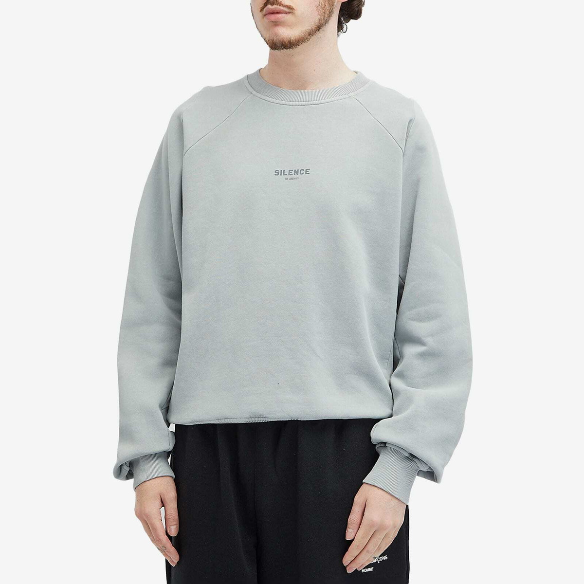 Han Kjobenhavn Men's SILENCE Crew Sweatshirt in Steel Grey