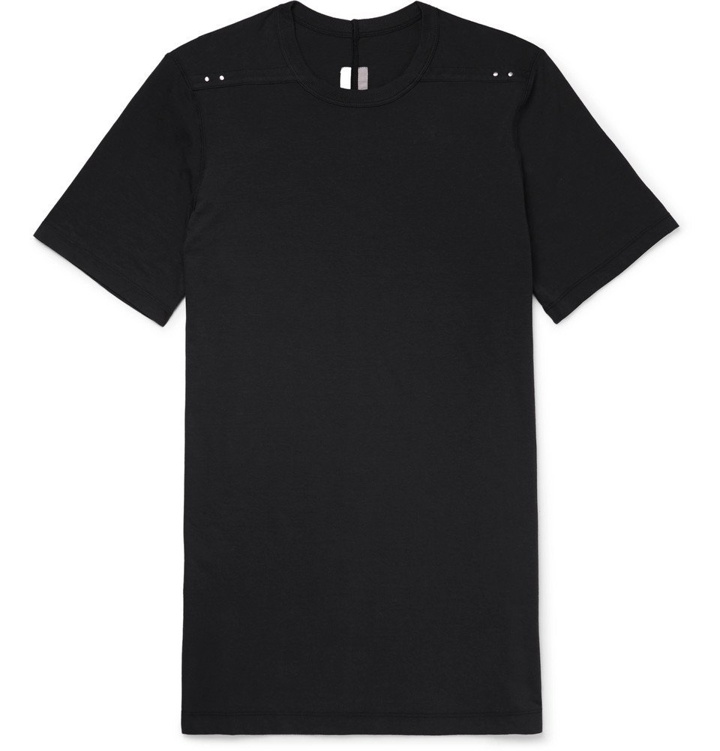 Photo: Rick Owens - Level Cotton-Jersey T-Shirt - Men - Black