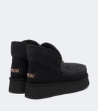 Mou Mini shearling-lined suede ankle boots