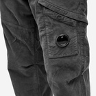 C.P. Company Men's Corduroy Loose Utility Pants in Black