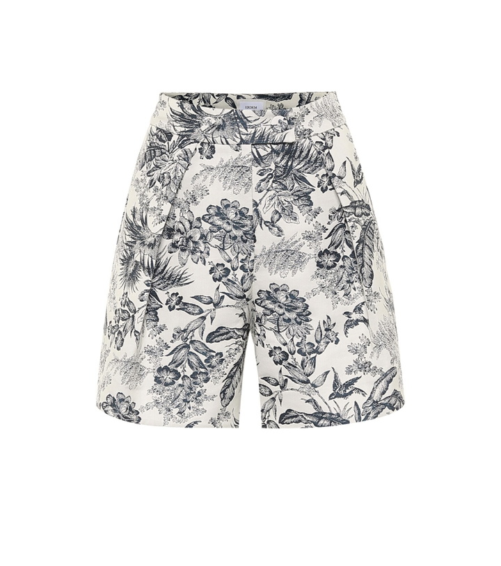Photo: Erdem - Howard high-rise cotton-blend shorts