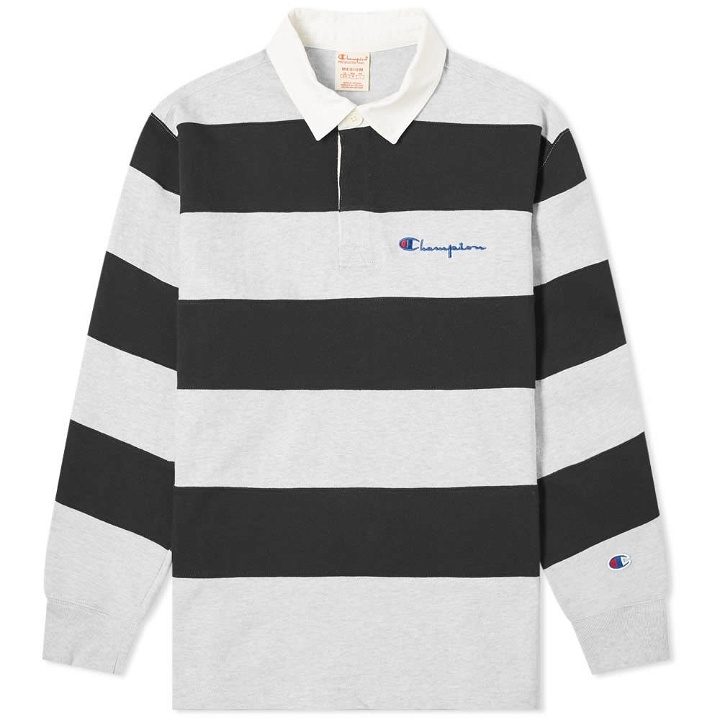 Photo: Champion Reverse Weave Striped Rugby Shirt