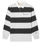 Champion Reverse Weave Striped Rugby Shirt