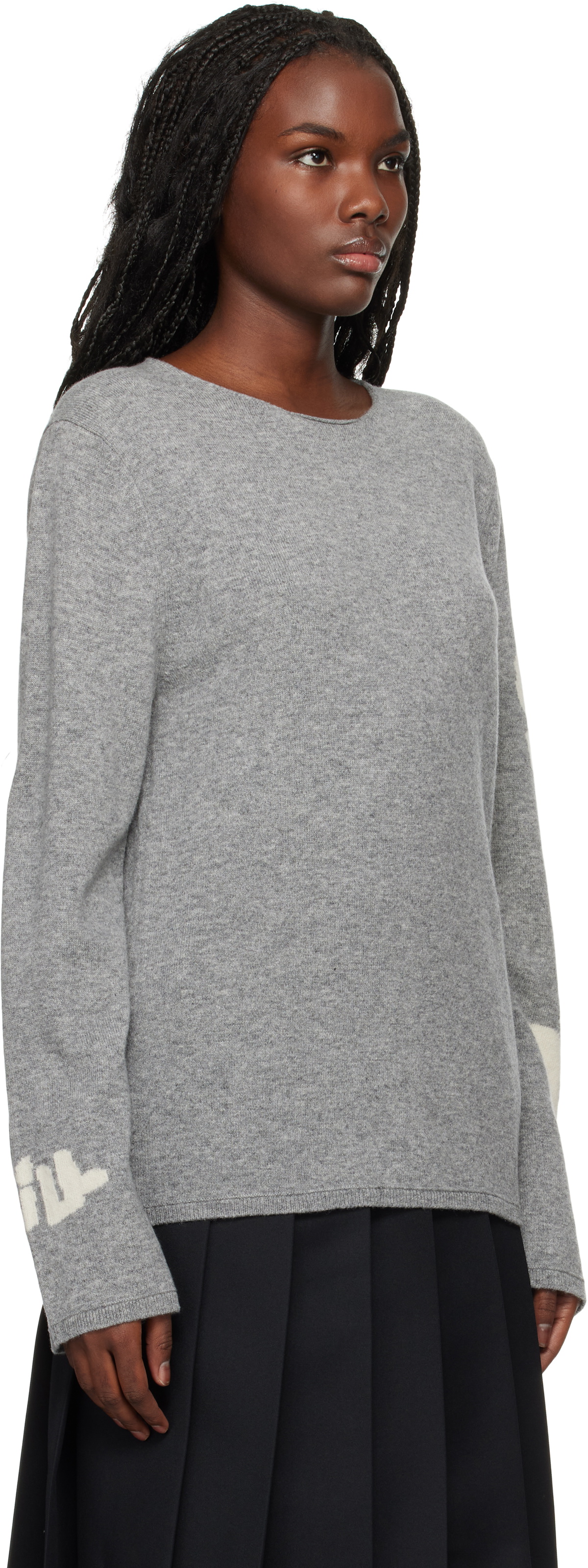 Comme des Garçons Shirt Gray 'Strong Will' Sweater