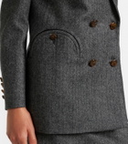Blazé Milano Everyday herringbone wool-blend blazer