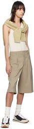 AMI Paris Taupe Long Shorts