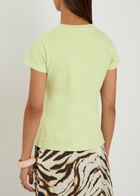 Ganni Printed Cotton T-shirt Multicoloured