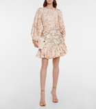 Zimmermann - Floral linen minidress