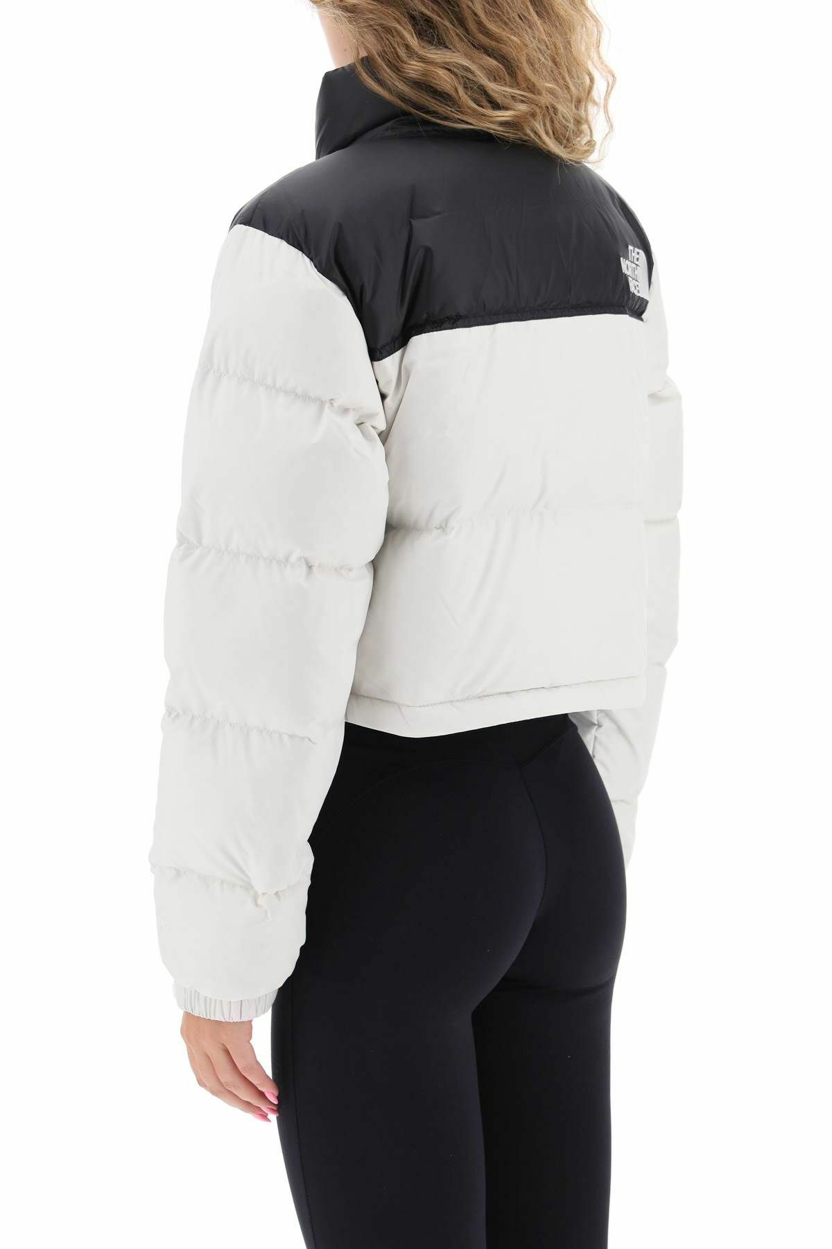 THE NORTH FACE 'nuptse' cropped down jacket White The North Face