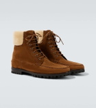 Manolo Blahnik Sycamor shearling-trimmed suede boots