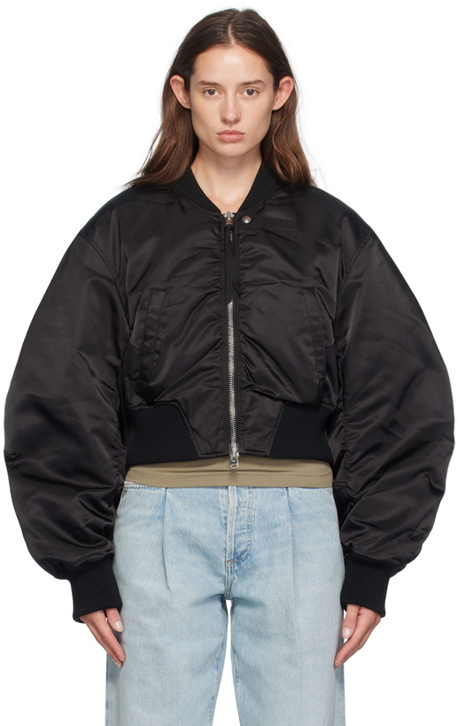 Photo: AGOLDE Black Jett Bomber Jacket