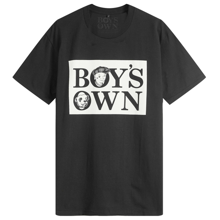 Photo: Boys Own Men's Boy’S Own Classic Box Logo T Shirt in Black