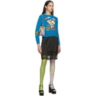 Marc Jacobs Blue Magda Archer Edition The Intarsia Sweater