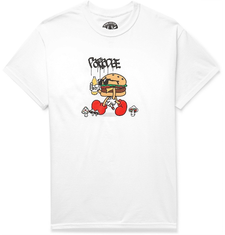Photo: PARADISE - Chill Burger Printed Cotton-Jersey T-Shirt - White