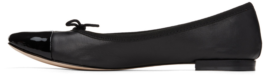 Repetto Black Flora Ballerina Flats