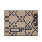 Off-White Men's Monogram Billfold Wallet in Brown