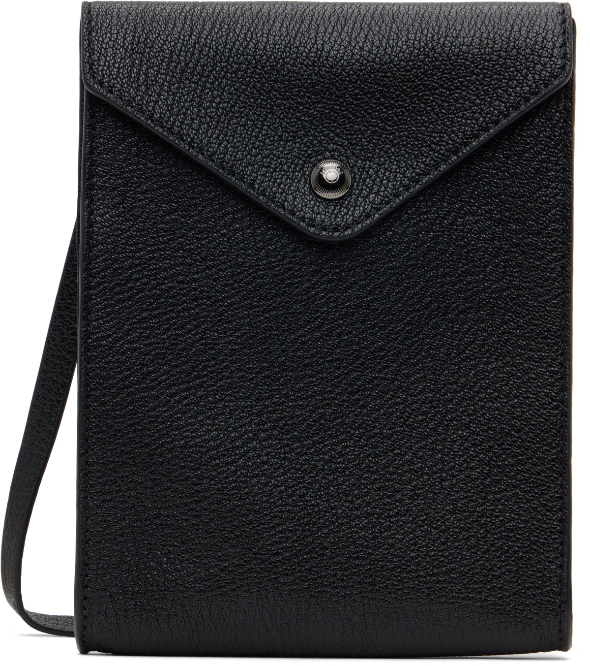 カジュアルも綺麗めも♪【LEMAIRE】ENVELOPPE ストラップポーチ LEMAIRE Black Enveloppe Strap Pouch Lemaire
