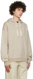 Jil Sander Beige Cashmere Hoodie