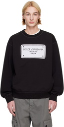 Dolce&Gabbana Black Patch Sweatshirt